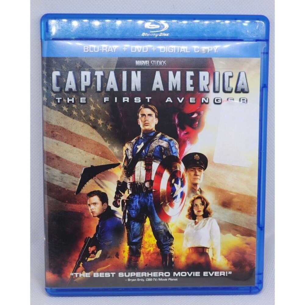 Blu-Ray+DVD Captain America The First Avengers Action Fiction No Scratches Clean